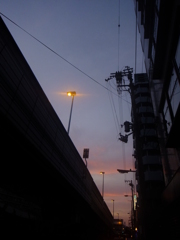 隙間の夕雲