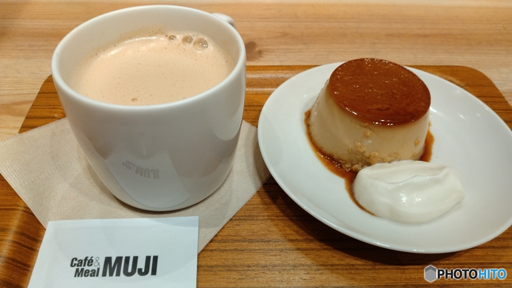 カフェオレとプリン