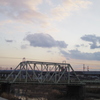 新幹線と鉄橋
