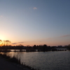 ワンドの夕景