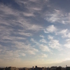 印象的な雲の朝