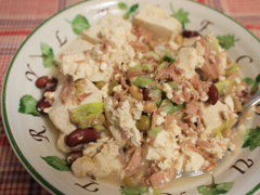 tuna tofu mix