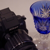 切子グラスとNikon
