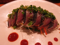 あぶりカツオのカルパッチョ