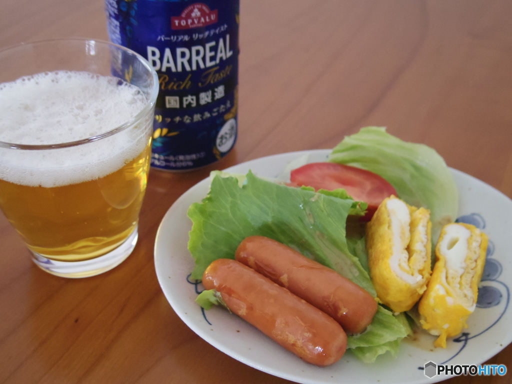 ビールとソーセージ