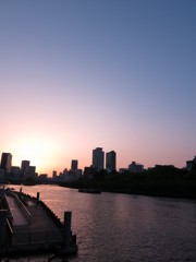 Sunset Tenma-bashi