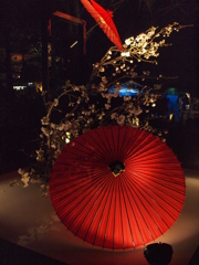 紅の傘