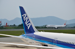 広島空港 B787