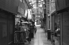 大牟田市内新銀座通りの風景