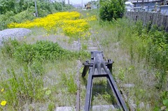 宮浦駅のレールエンド