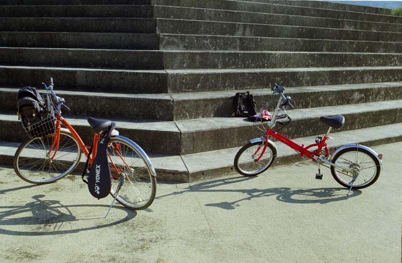 白銀川調整池公園の自転車
