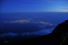 富士より眺める夜景