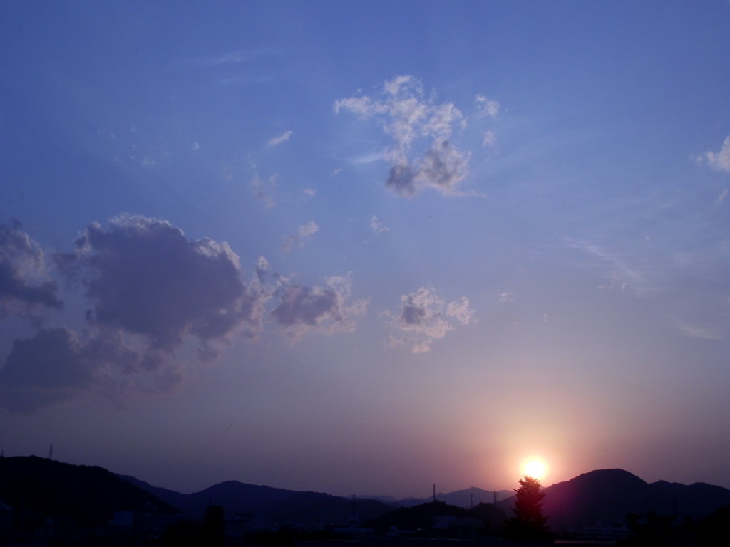 名古山　（夕空）