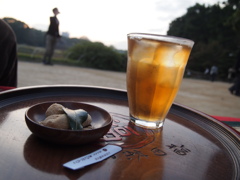 吉備団子とほうじ茶とわたし〜〜♩