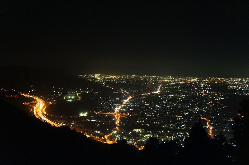 足柄平野の夜景