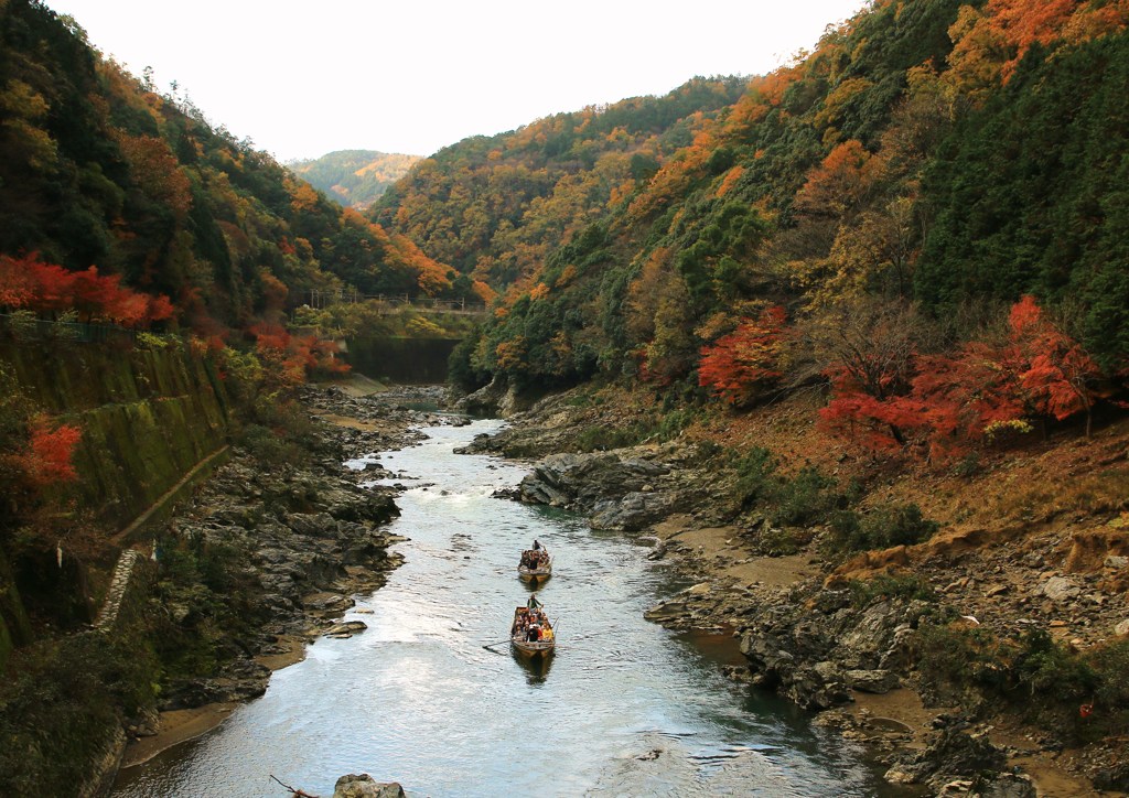 紅葉の船旅