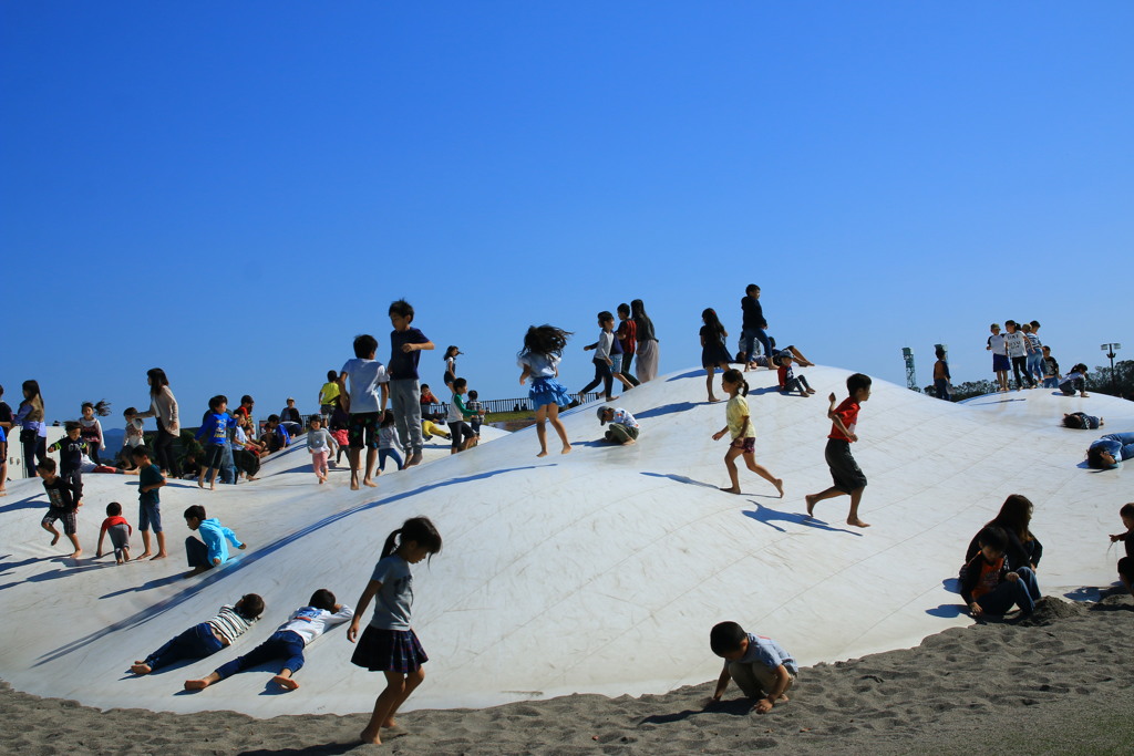 競馬場は遊園地♪