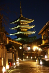祇園のシンボル夜景