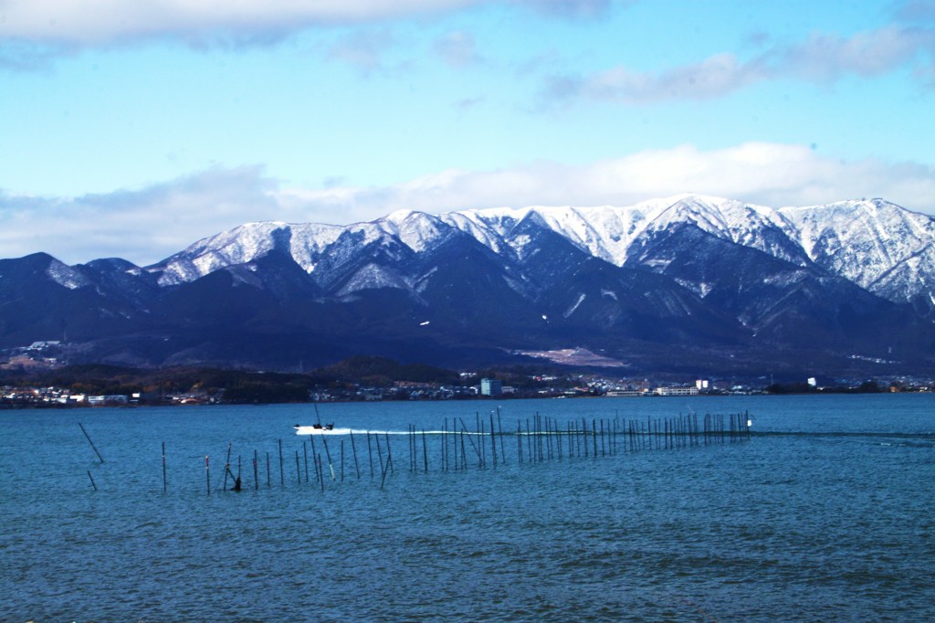 琵琶湖の寒風