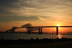 夕暮れの恐竜