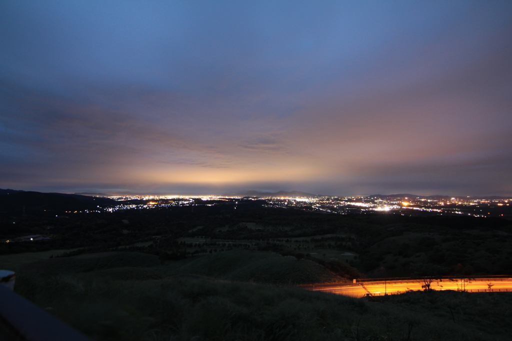 俵山からの夜景