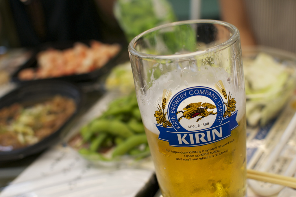 ビアガーデン、札幌の風物詩ですな