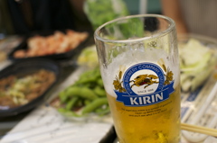 ビアガーデン、札幌の風物詩ですな