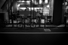 スタバ夜