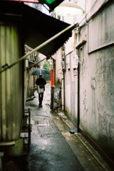 雨日路地裏