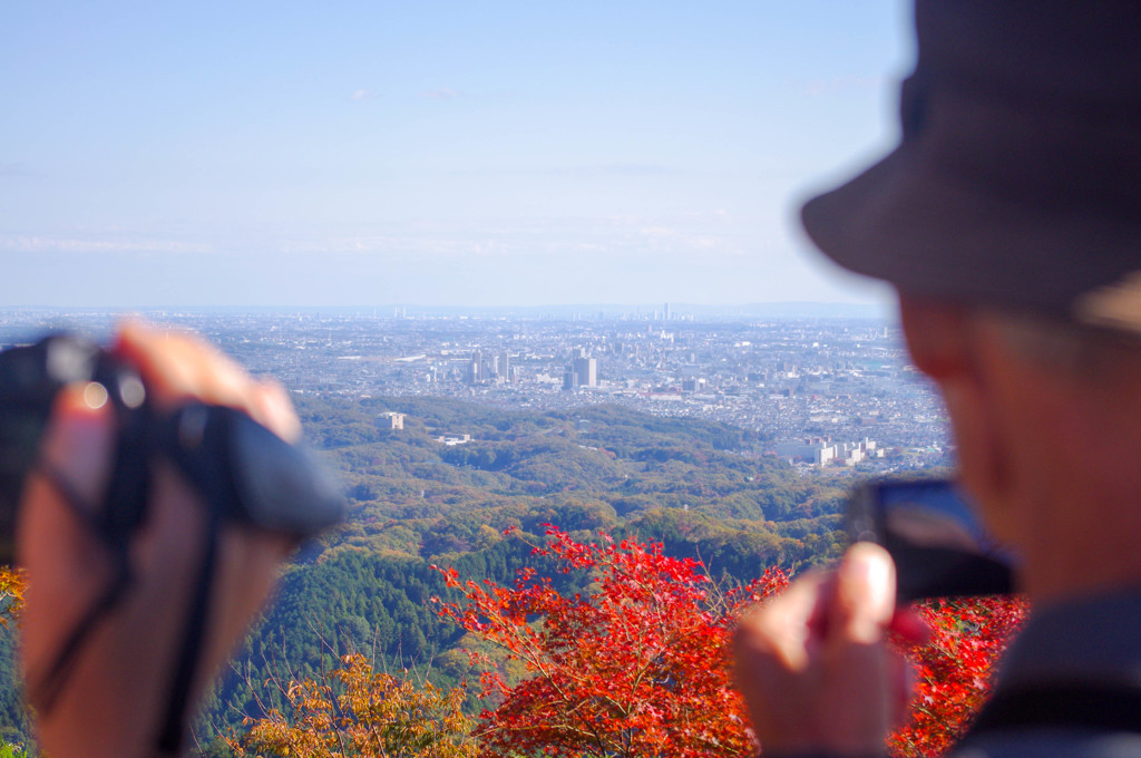 紅葉の高尾山。