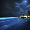 お月さんとプール huvafen fushi maldives