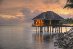 夕焼け小焼け One & Only Reethi Rah モルディブ