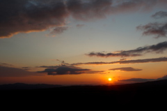鳥海高原からの日の出