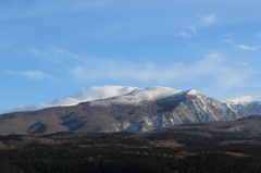 鳥海山の冠雪