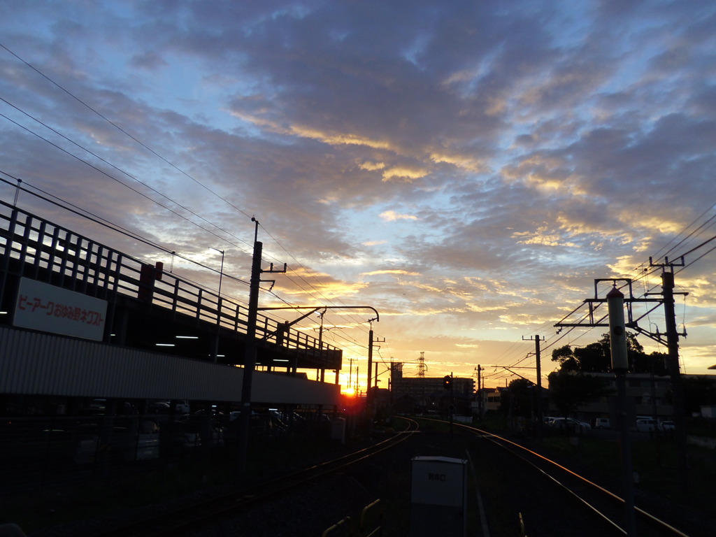 夕暮れ　