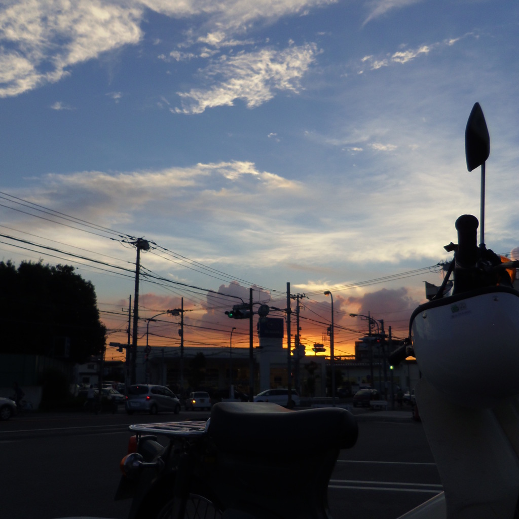 今日の夕暮れ