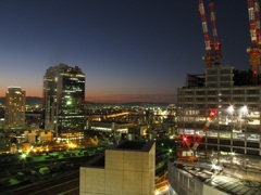 日が暮れた、夜景