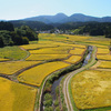 男鹿安全寺の田園風景