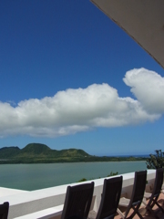 石垣島のカフェにて