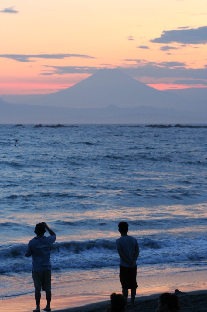 夕暮れ、Fujisan。