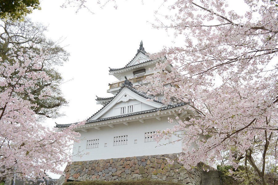 春の古城