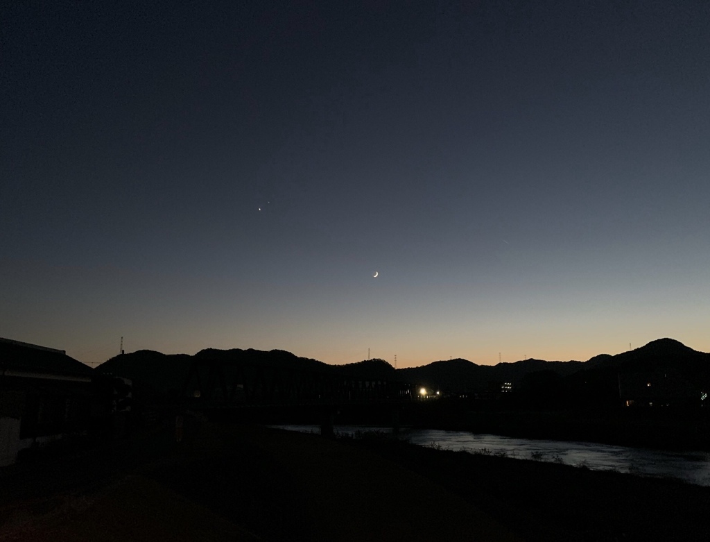 月と金星1