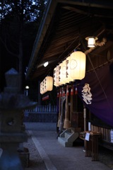 近くの神社にて