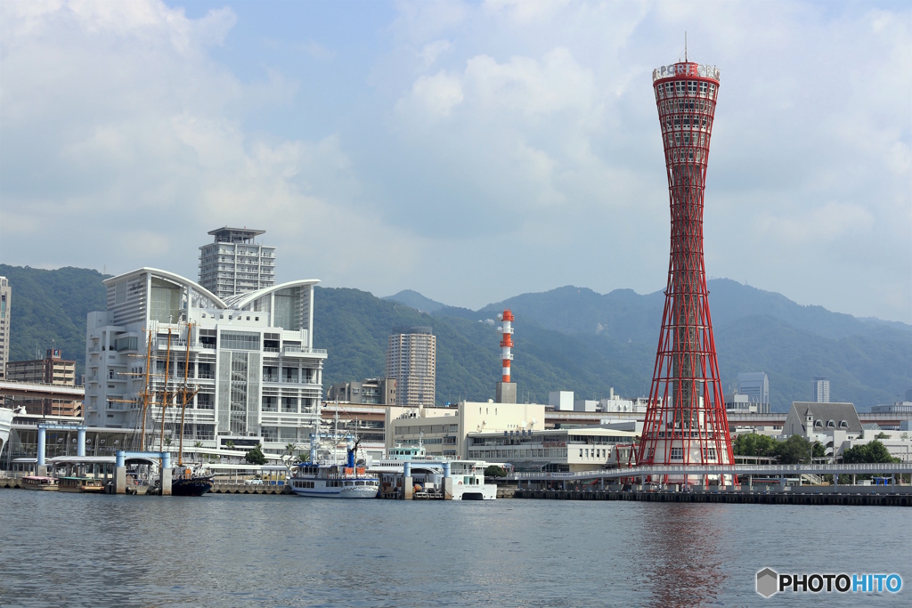 神戸ハーバーランドにて