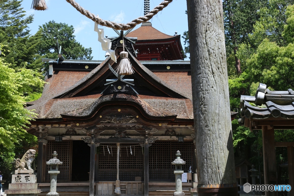 柏原八幡宮にて２
