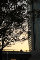 みなとみらいの夕暮れ