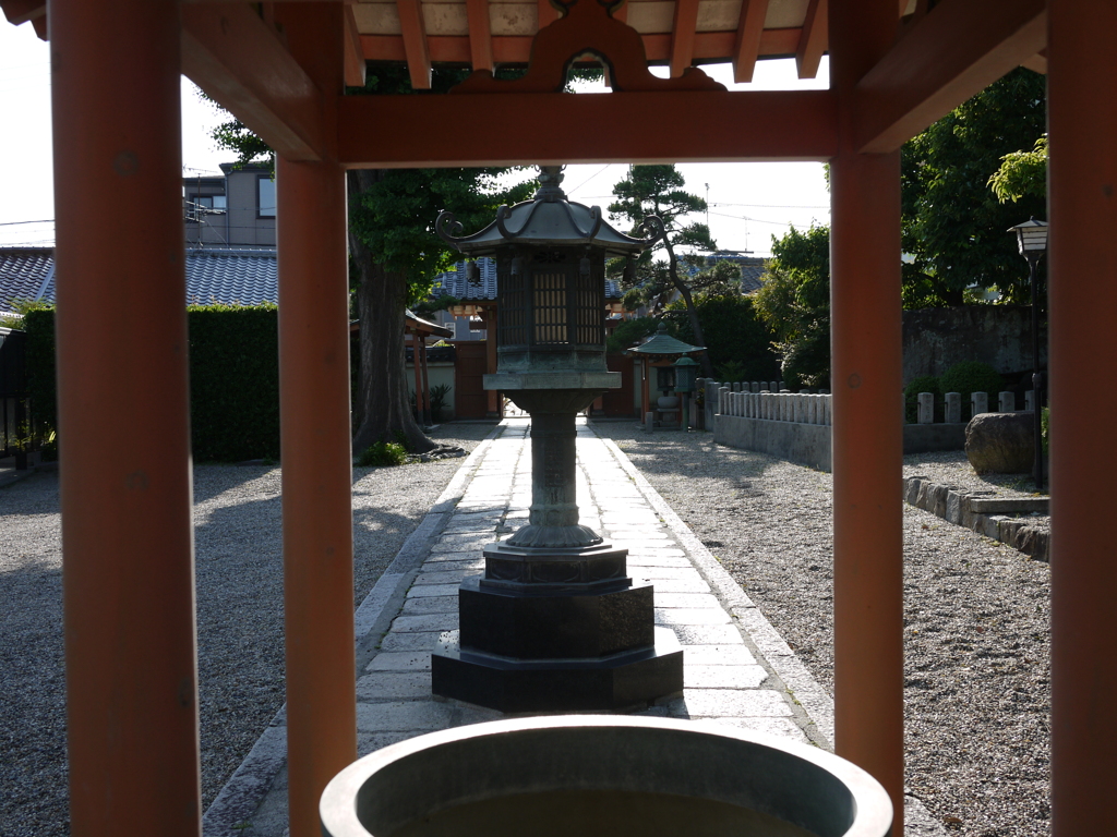西琳寺本堂からの風景