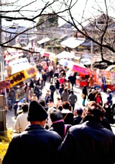 道明寺天満宮の賑い