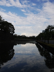皇居の水面