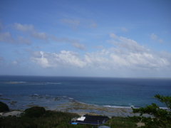 知念岬からの風景